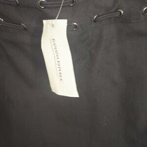 Banana Republic Black Trivet Detail Stretch Pencil Skirt NWT